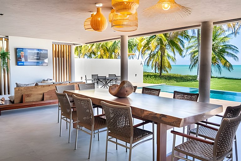 Casa Waua | PÉ NA AREIA, rooftop, borda infinita