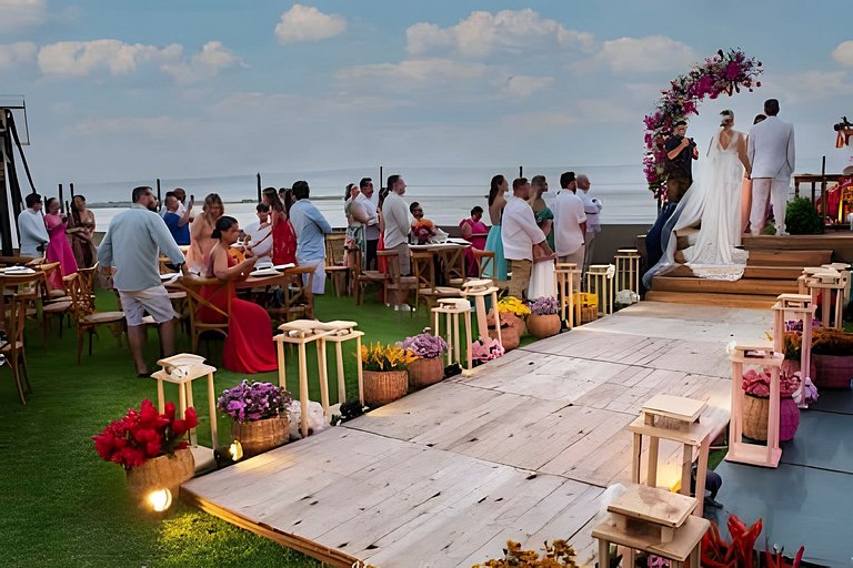 Casa Ilha| beira mar, piscina aquecida, 4 suítes