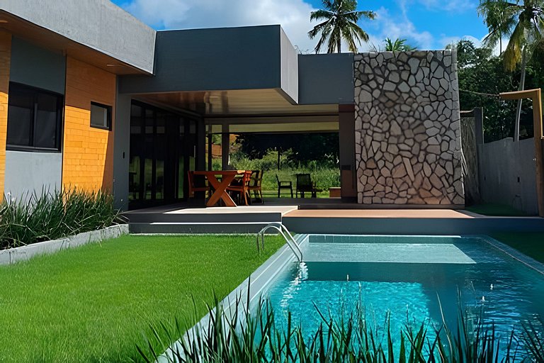 Casa em Milagres| 3 suítes, área gourmet, piscina