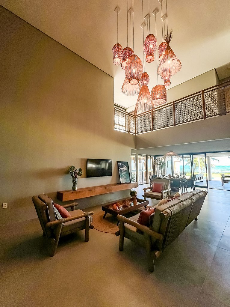 Casa Waua | PÉ NA AREIA, rooftop, borda infinita