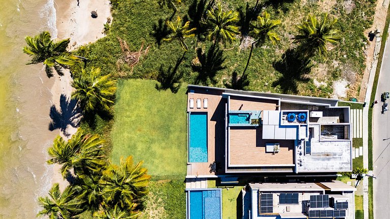 Casa Waua | PÉ NA AREIA, rooftop, borda infinita