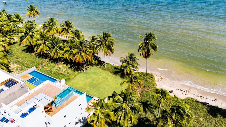 Casa Waua | PÉ NA AREIA, rooftop, borda infinita