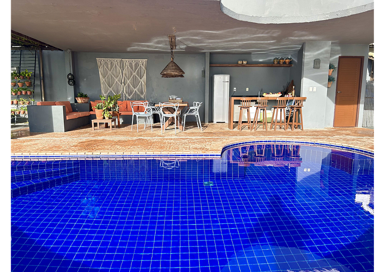 Casa Ilha| beira mar, piscina aquecida, 4 suítes