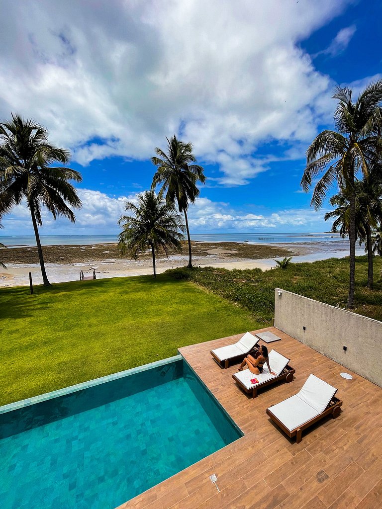 Casa Waua | PÉ NA AREIA, rooftop, borda infinita