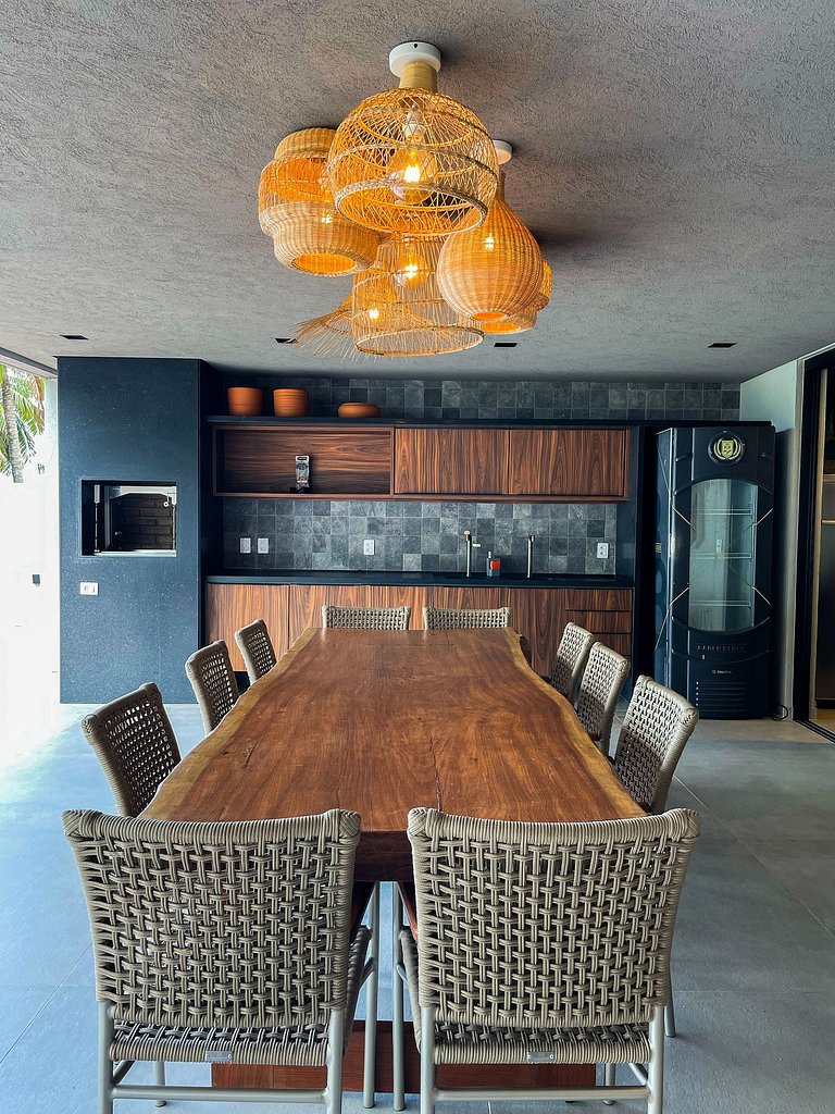 Casa Waua | PÉ NA AREIA, rooftop, borda infinita