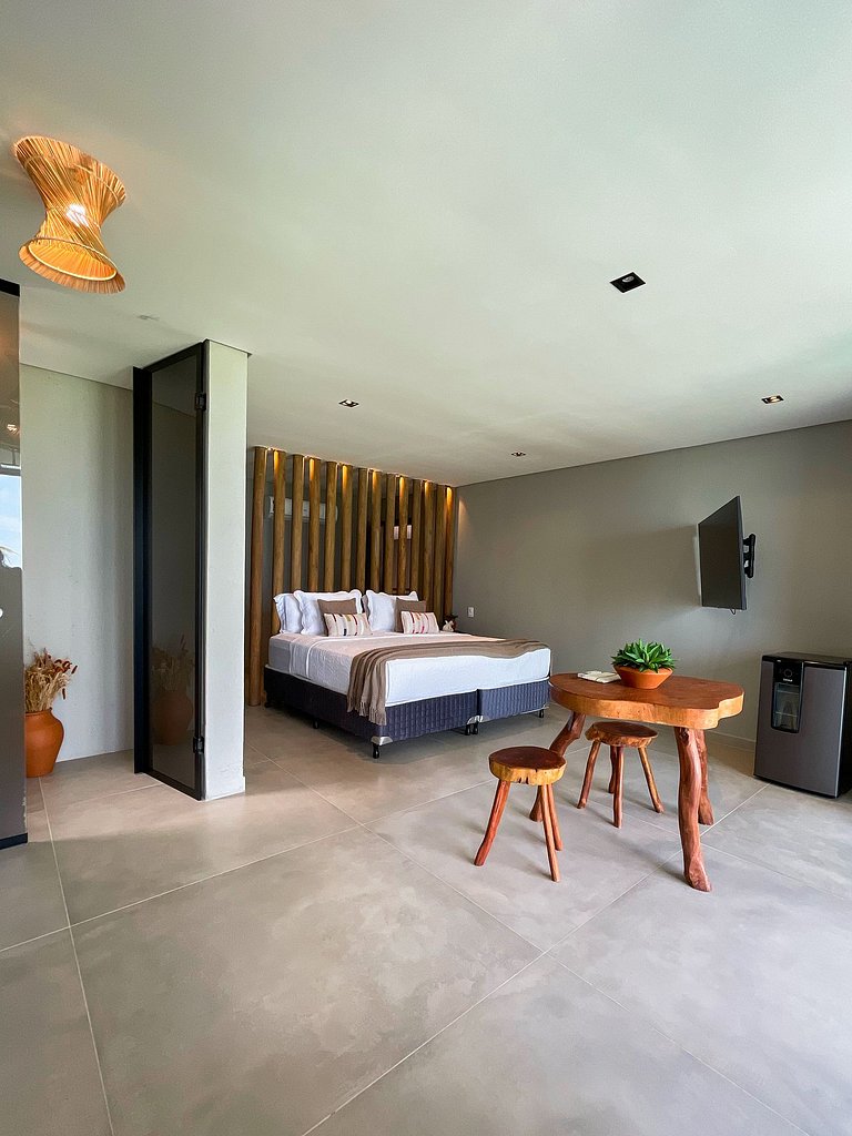 Casa Waua | PÉ NA AREIA, rooftop, borda infinita