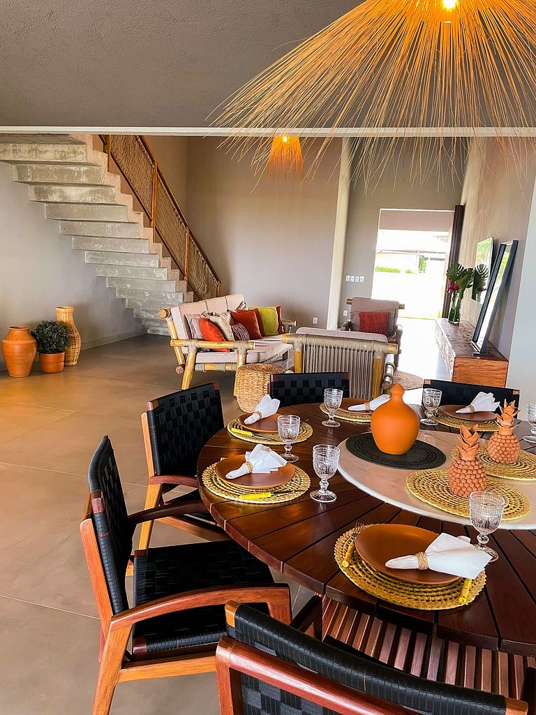 Casa Waua | PÉ NA AREIA, rooftop, borda infinita