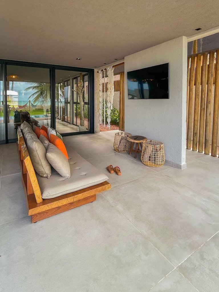 Casa Waua | PÉ NA AREIA, rooftop, borda infinita