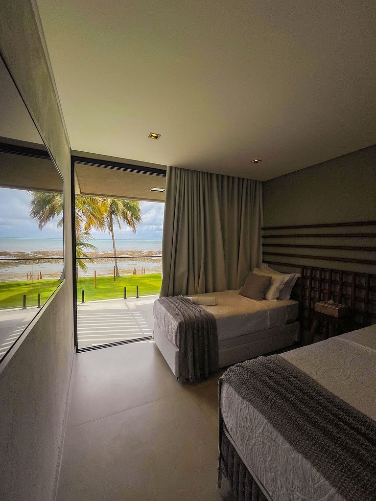 Casa Waua | PÉ NA AREIA, rooftop, borda infinita