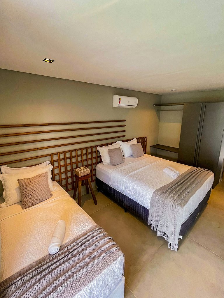 Casa Waua | PÉ NA AREIA, rooftop, borda infinita