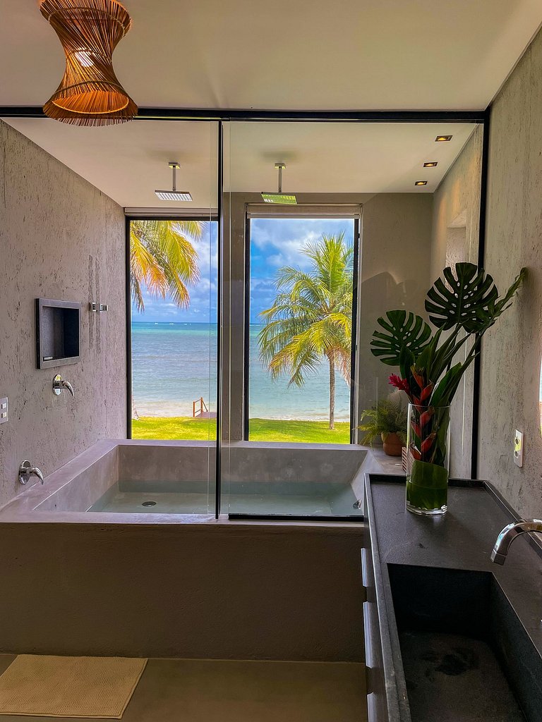 Casa Waua | PÉ NA AREIA, rooftop, borda infinita