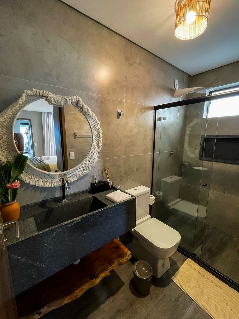 Casa Waua | PÉ NA AREIA, rooftop, borda infinita