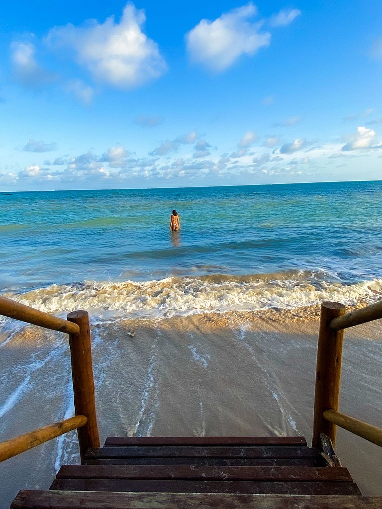 Casa Waua | PÉ NA AREIA, rooftop, borda infinita