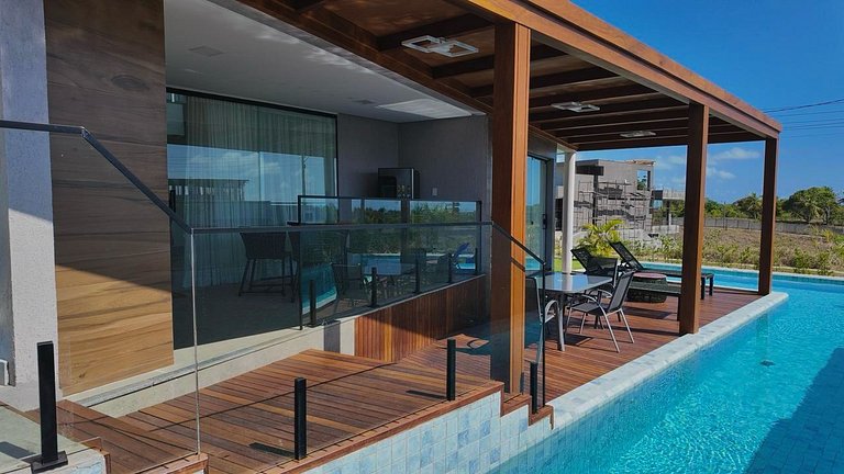 Casa em Milagres/AL | 3 suítes, vista-mar, piscina