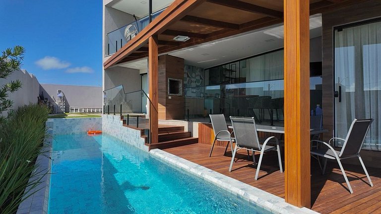 Casa em Milagres/AL | 3 suítes, vista-mar, piscina