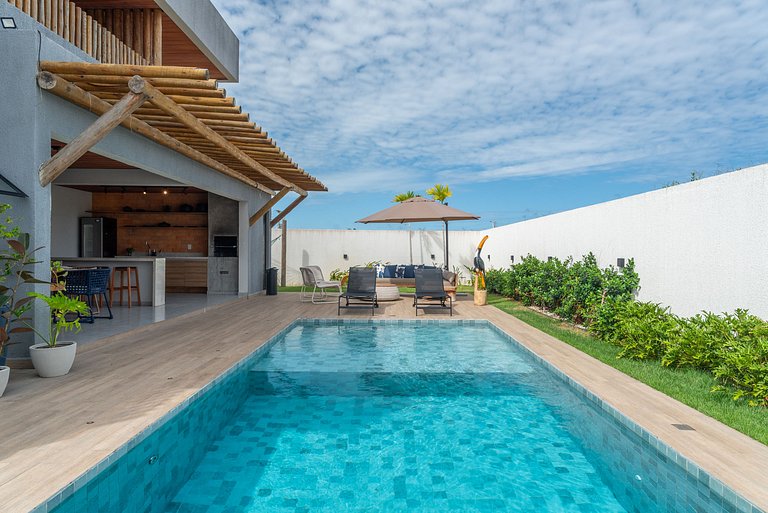 Casa Vista Mar de Luxo com Serviços Inclusos