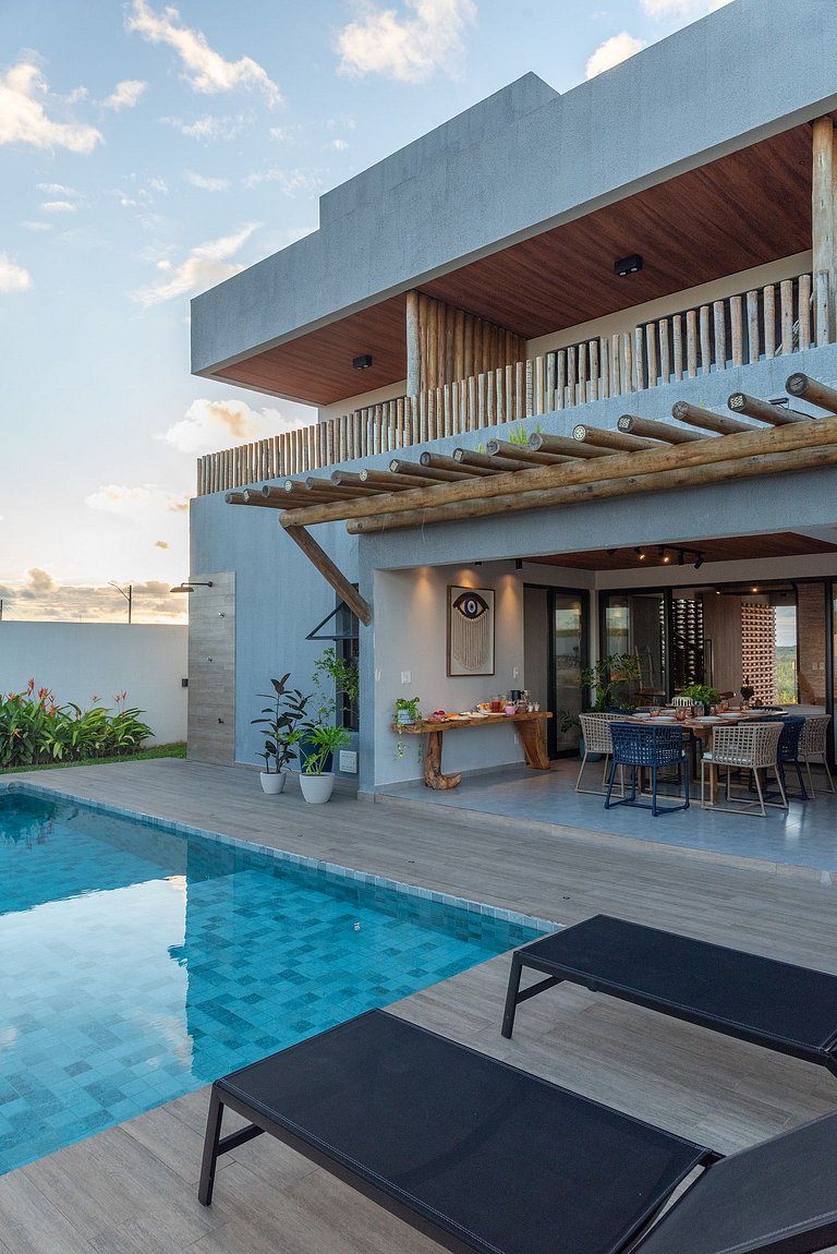 Casa Vista Mar de Luxo com Serviços Inclusos