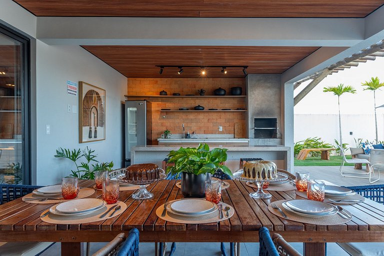 Casa Vista Mar de Luxo com Serviços Inclusos