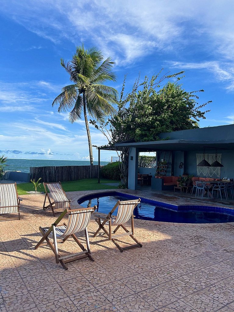 Casa Ilha| beira mar, piscina aquecida, 4 suítes