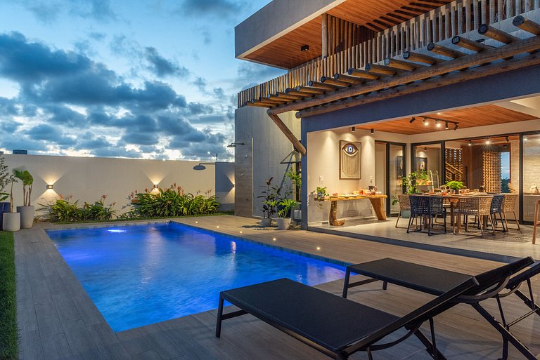 Casa Vista Mar de Luxo com Serviços Inclusos