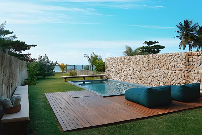 Casa Pé na Areia | Rooftop, 5 suítes, piscina
