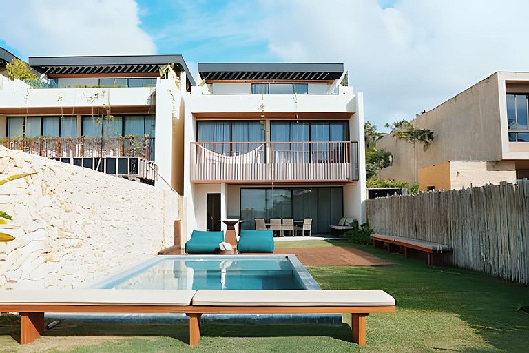 Casa Pé na Areia | Rooftop, 5 suítes, piscina