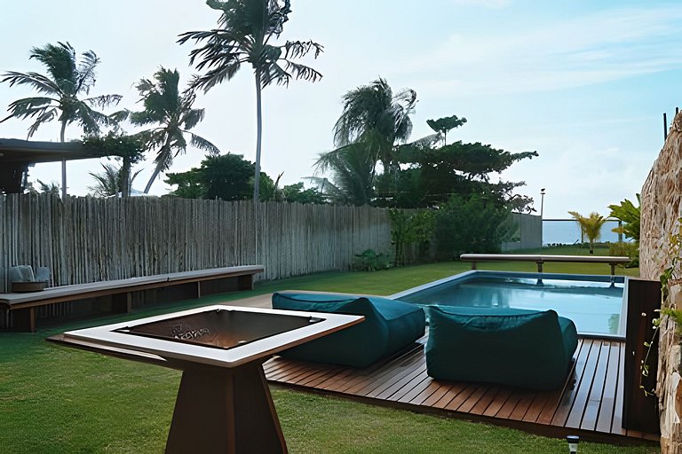 Casa Pé na Areia | Rooftop, 5 suítes, piscina