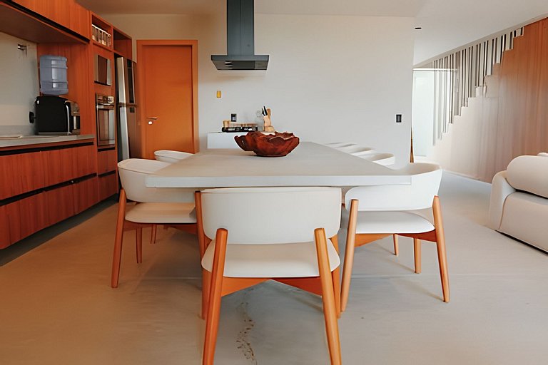 Casa Pé na Areia | Rooftop, 5 suítes, piscina