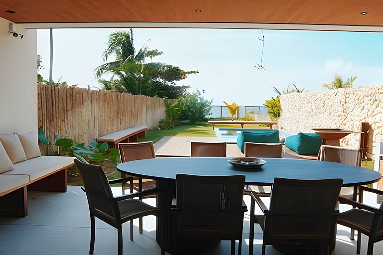 Casa Pé na Areia | Rooftop, 5 suítes, piscina