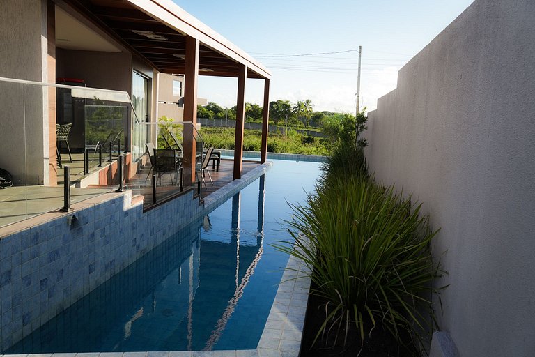 Casa em Milagres/AL | 3 suítes, vista-mar, piscina