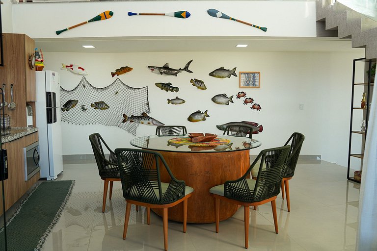 Casa em Milagres/AL | 3 suítes, vista-mar, piscina