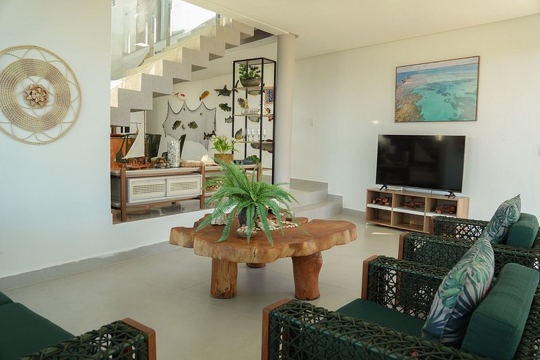 Casa em Milagres/AL | 3 suítes, vista-mar, piscina