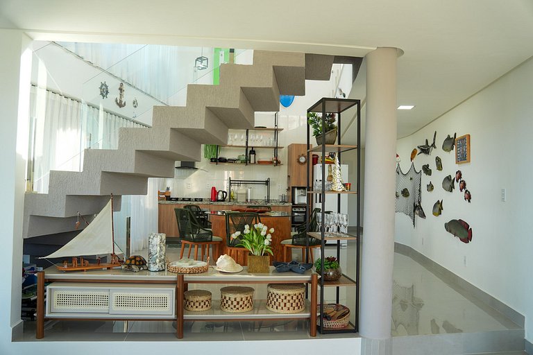 Casa em Milagres/AL | 3 suítes, vista-mar, piscina