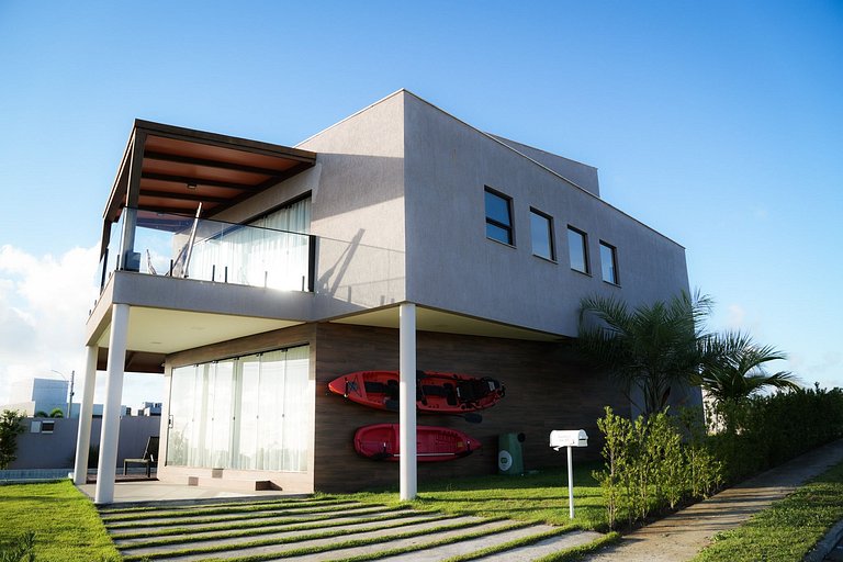 Casa em Milagres/AL | 3 suítes, vista-mar, piscina