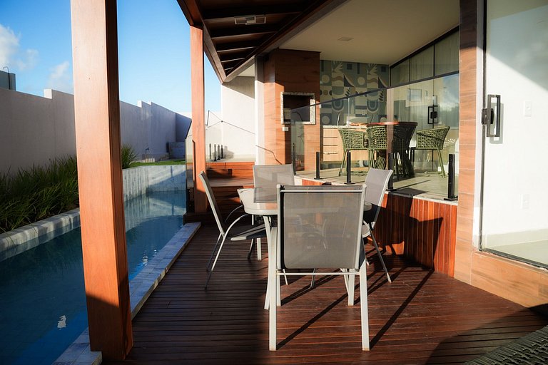 Casa em Milagres/AL | 3 suítes, vista-mar, piscina