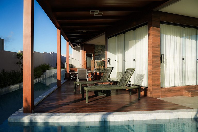 Casa em Milagres/AL | 3 suítes, vista-mar, piscina