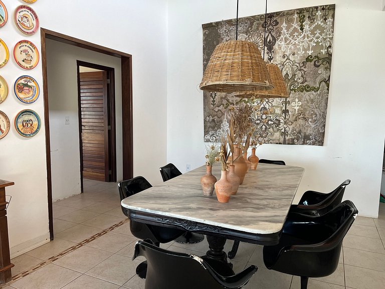 Casa Ilha| beira mar, piscina aquecida, 4 suítes