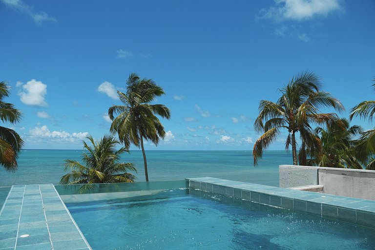 Casa Waua | PÉ NA AREIA, rooftop, borda infinita