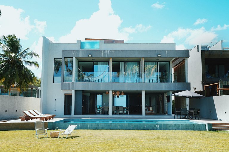 Casa Waua | PÉ NA AREIA, rooftop, borda infinita