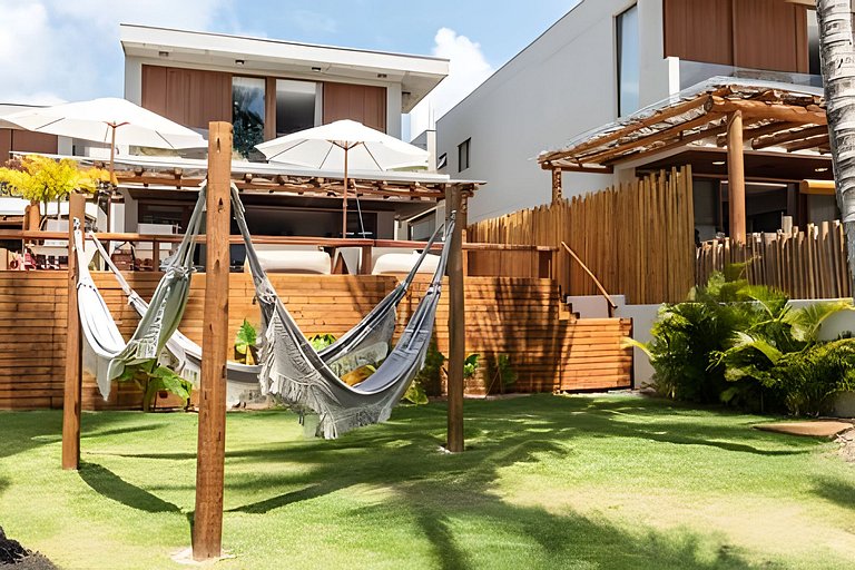Casa Búzios | Pé na areia, 7 suítes sauna, piscina