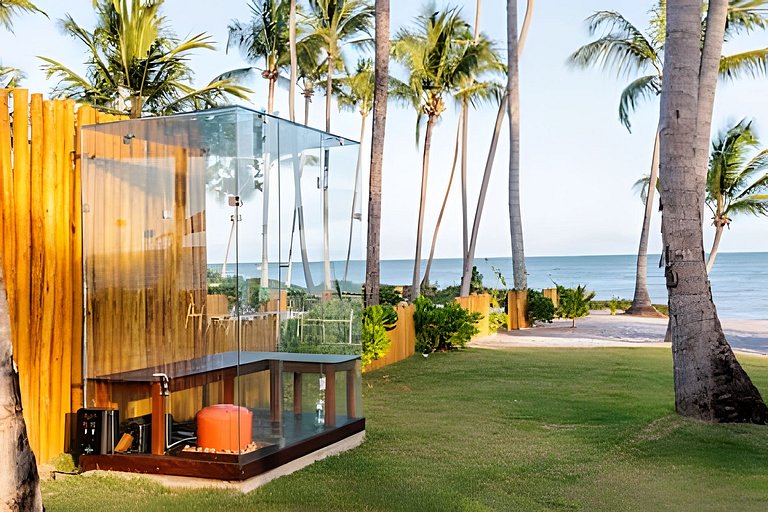 Casa Búzios | Pé na areia, 7 suítes sauna, piscina