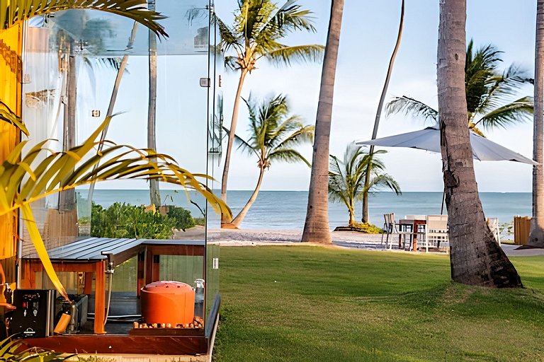 Casa Búzios | Pé na areia, 7 suítes sauna, piscina