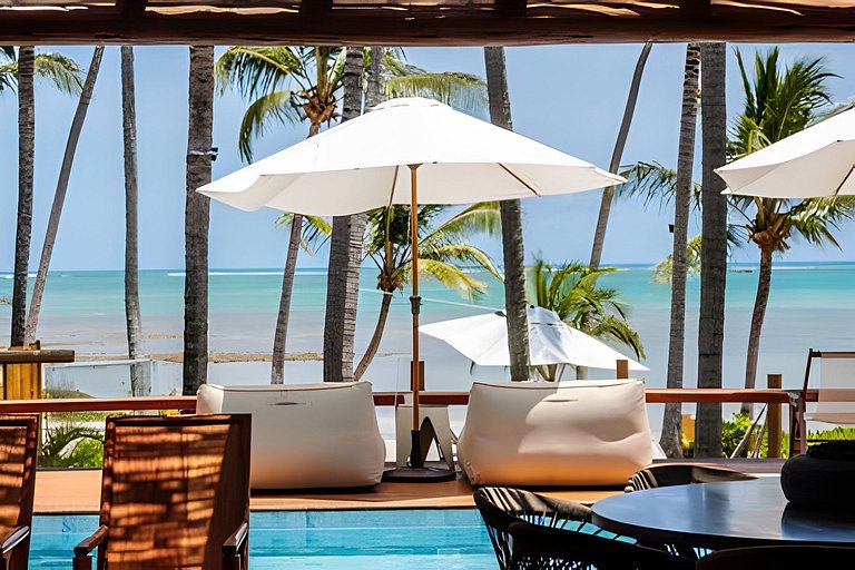 Casa Búzios | Pé na areia, 7 suítes sauna, piscina