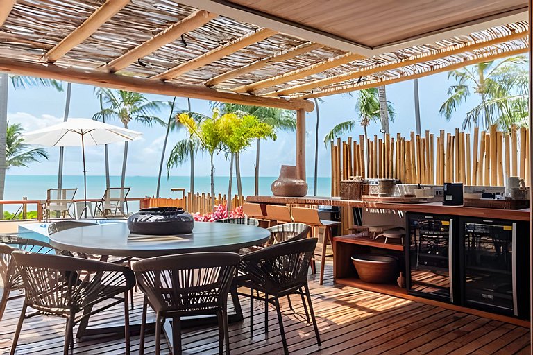 Casa Búzios | Pé na areia, 7 suítes sauna, piscina
