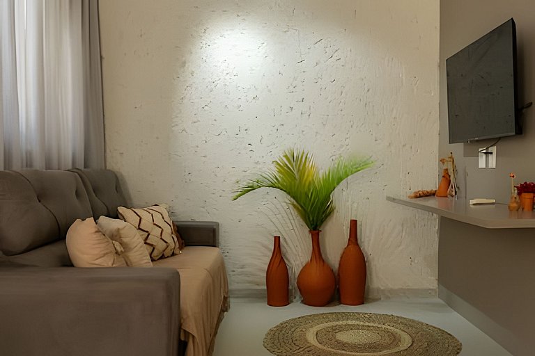 Piscina, área gourmet e academia | 500m da Praia