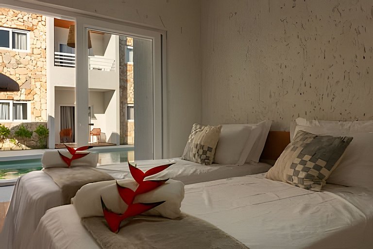 Piscina, área gourmet e academia | 500m da Praia