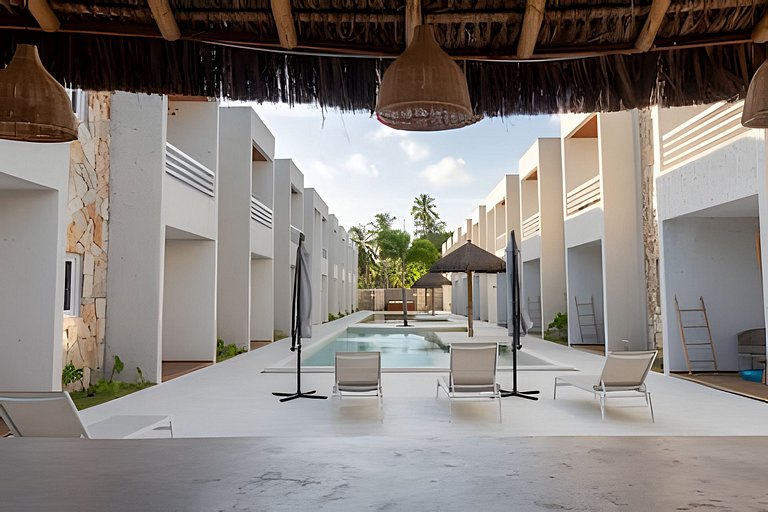 Piscina, área gourmet e academia | 500m da Praia