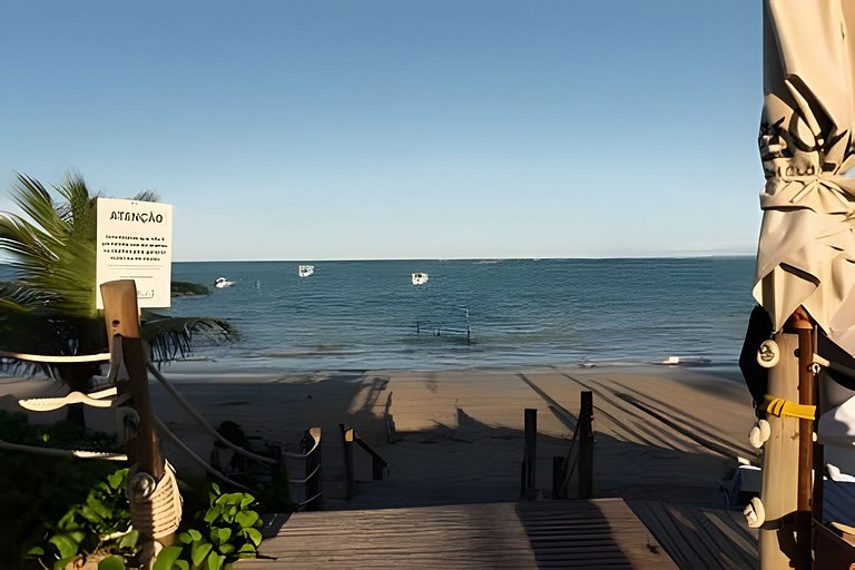 Ipioca Beach Resort | Apto vista mar climatizado