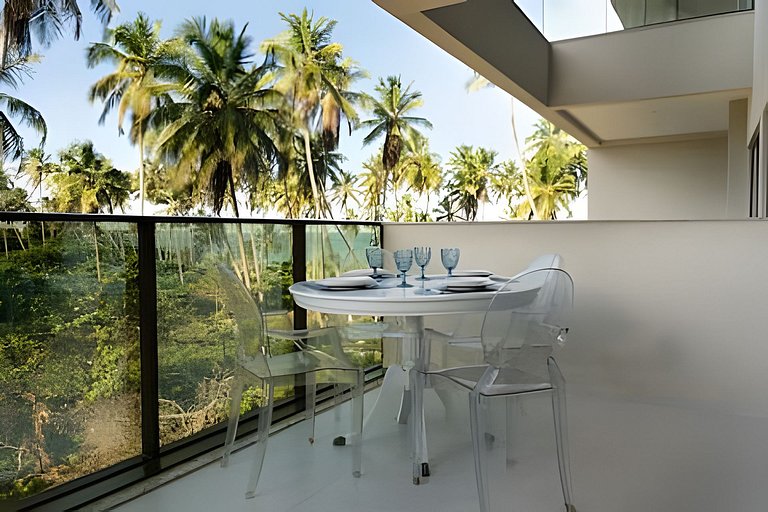 Ipioca Beach Resort | Apto vista mar climatizado