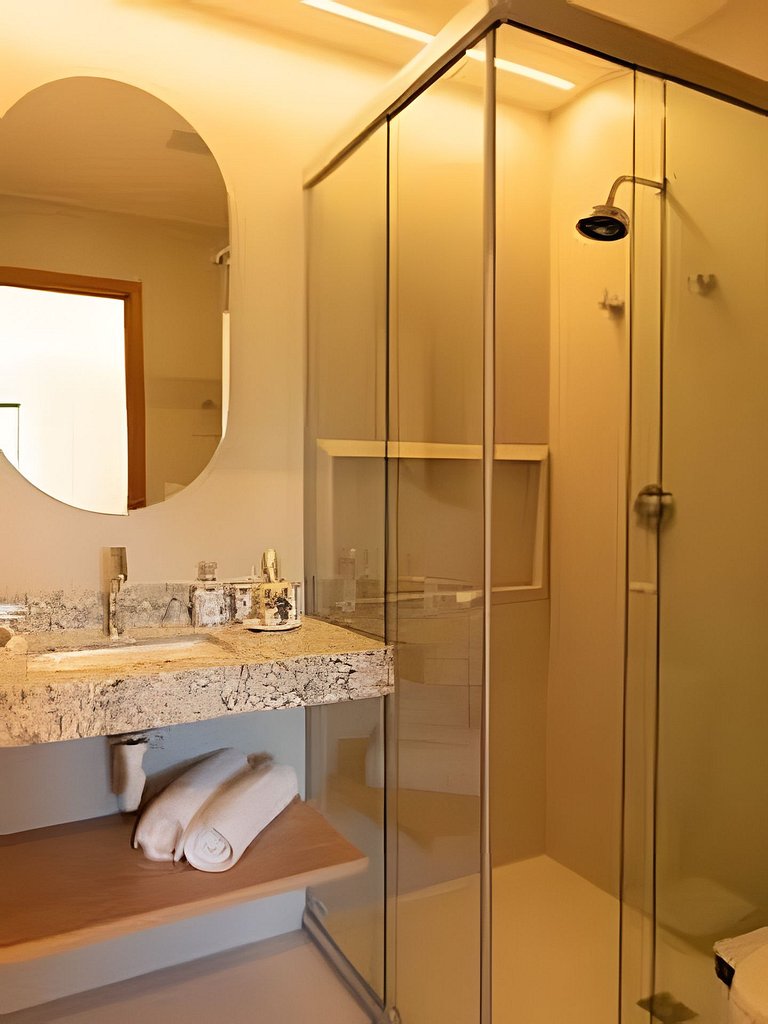 Ipioca Beach Resort | Apto vista mar climatizado